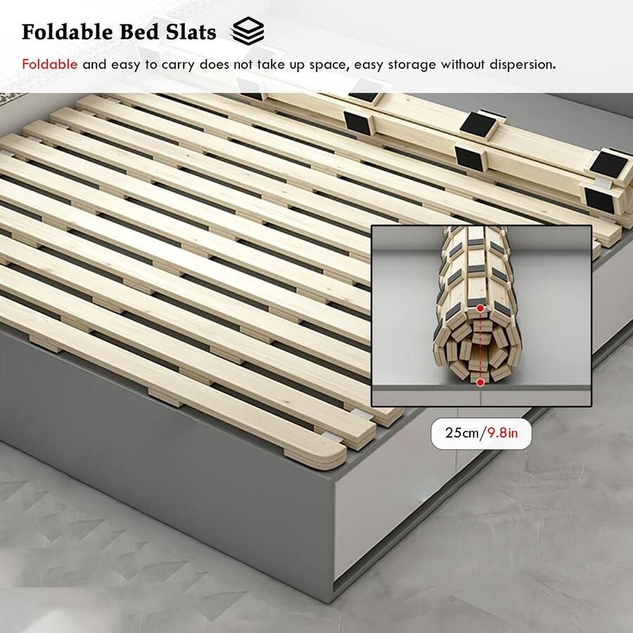 Senza Marchio Bedlatten latten en board roll latten voor eenpersoons tweepersoons volledige queensize bedden 135 x 190 cm 53 1 x 74 8 inch opvouwbare bedplanken voor matrasondersteuning