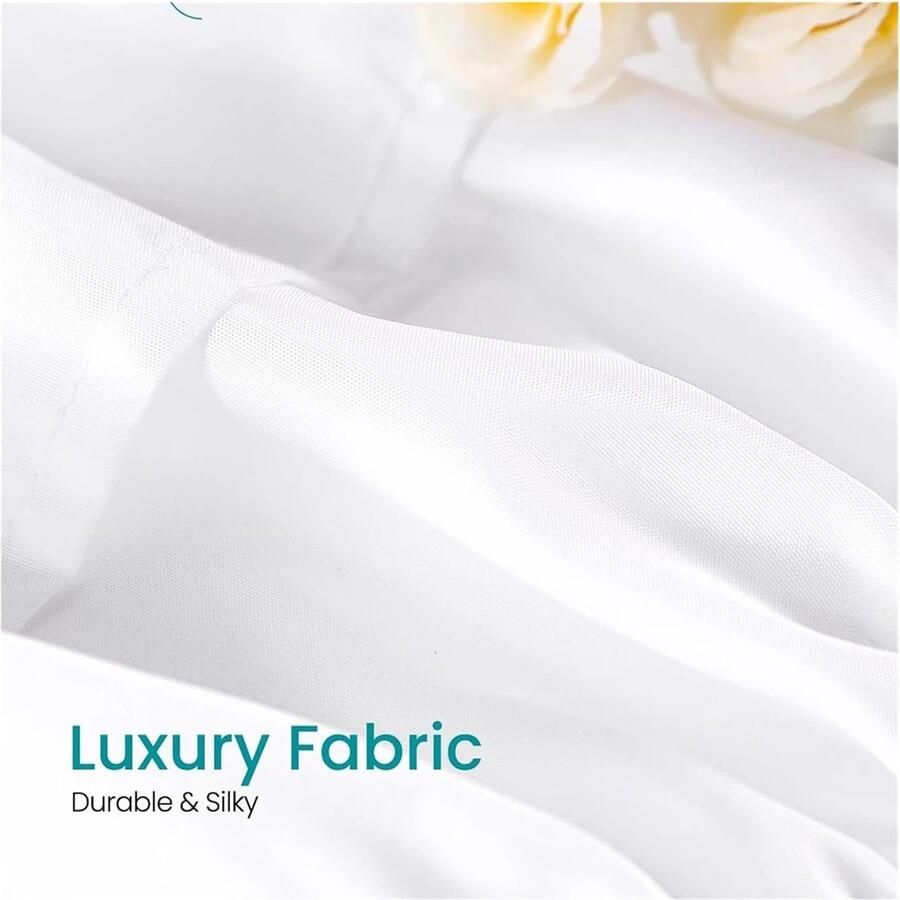 Senza Marchio Bedrok in 4 maten 35 6 cm (14 inch) gemakkelijk te dragen elastisch stofdicht wasbaar bedframe en matras verstelbare bedrok (zwart 80 x 78 inch) (200 x 198 cm)