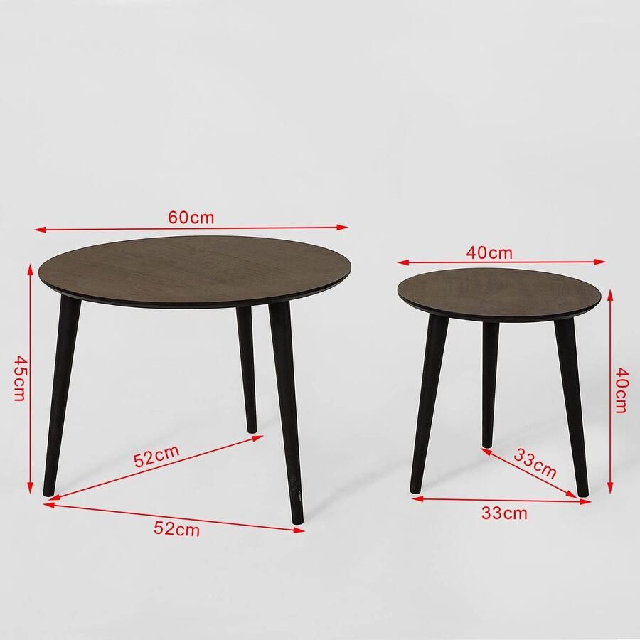 Senza Marchio Bijzettafel Coffee End Side Table Nesting Tables Set Round Coffee Table Side Table End Table Coffee Table End Tables