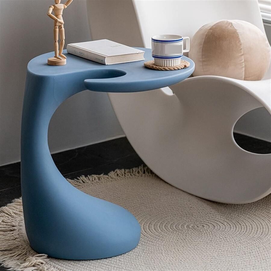 Senza Marchio Bijzettafel Console Tables Nesting Tables Nordic Creative Sofa Side Table Plastic Coffee Table Small Apartment Balcony Corner Table Bedroom Bedside Table End Tables edestal Tables (Color : 2) (1)