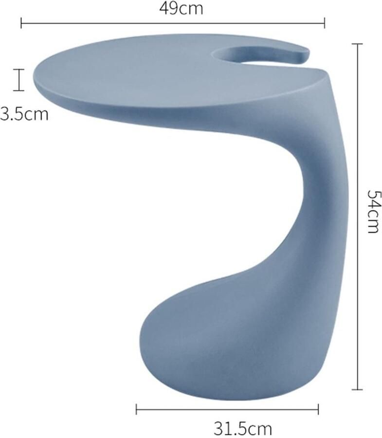 Senza Marchio Bijzettafel Console Tables Nesting Tables Nordic Creative Sofa Side Table Plastic Coffee Table Small Apartment Balcony Corner Table Bedroom Bedside Table End Tables edestal Tables (Color : 2) (2)