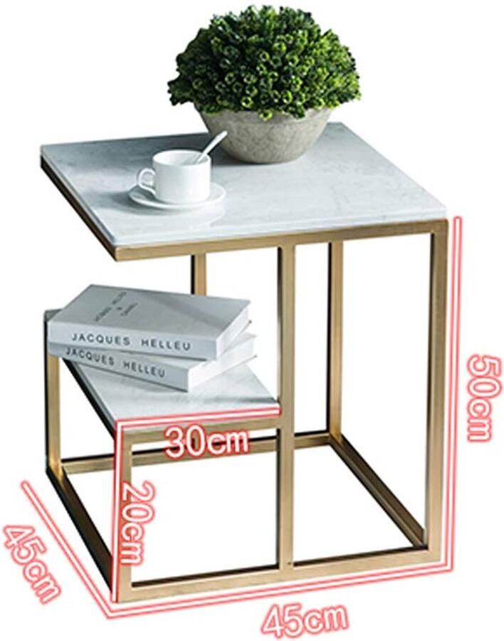 Senza Marchio Bijzettafel Salontafel Woonkamer Waterdichte eindtafel Lounge Nordic Nesting Table Receptie Display Salontafel Kleine ruimte Minimalistische accenttafel Studio Décor Side Table