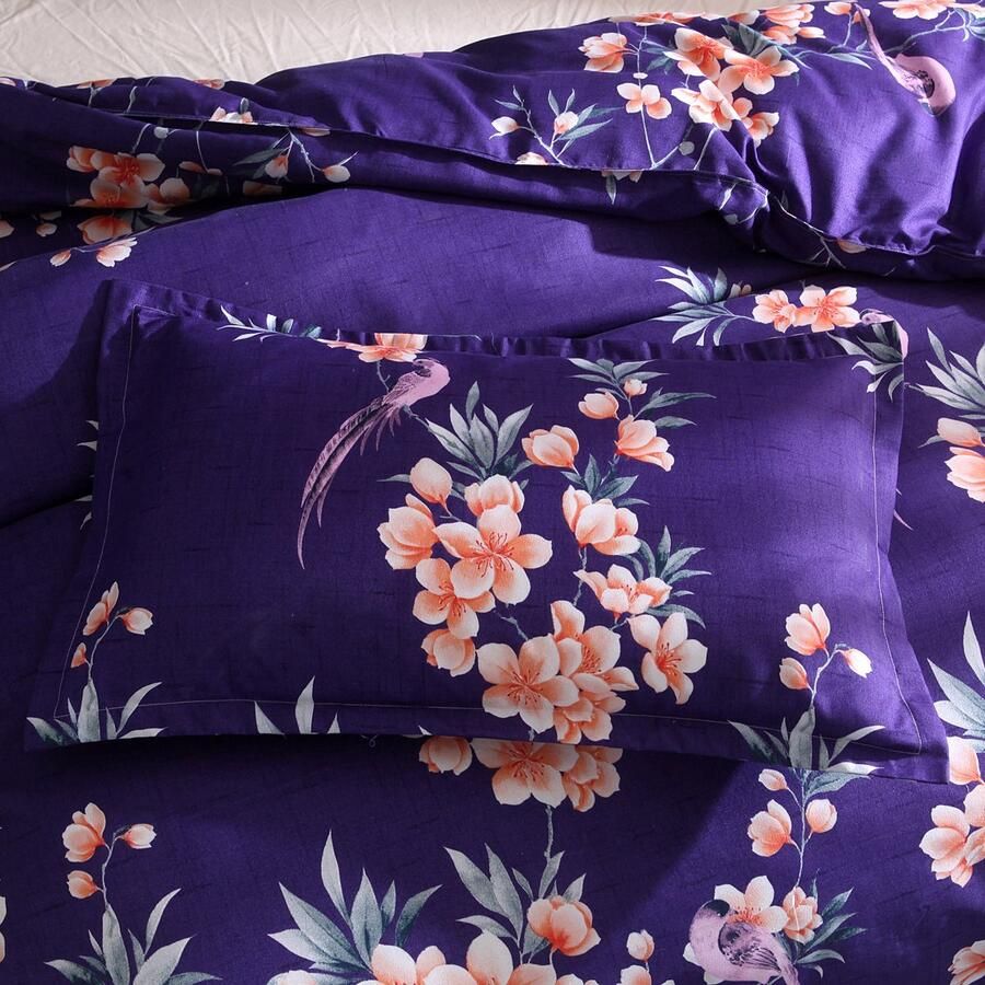 Senza Marchio Bloemen Dekbedovertrek Set Kussenslopen Omkeerbare Quilt Beddengoed Set Polyester Tuin Quilt Case Single Size Bedding Slaapkamer Daybed Home Textiel 3-delig