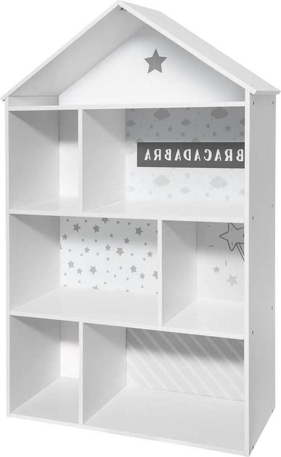 Senza Marchio Boekenkast voor kinderen huis grijs Kinderkamer opberger met extra opbergruimte Boekenkast kind