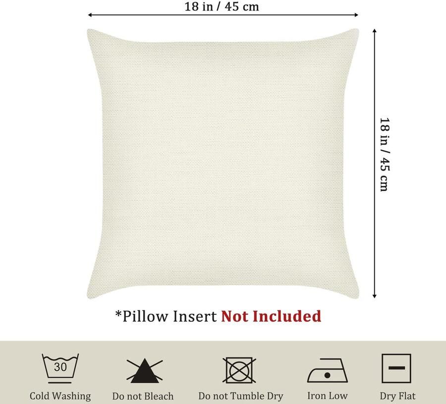 Senza Marchio Bonhause Set van 4 kussenslopen nautisch anker 45 x 45 cm dubbelzijdig denim polyester linnen blauw decoratieve kussenhoezen sierkussenslopen voor bank slaapkamer woonkamer woondecoratie