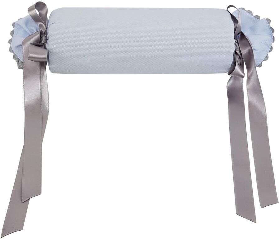 Senza Marchio Borda y más Kussen voor baby's – kussen voor kinderbed – babybed – kussen voor pasgeborenen – piqué – Nenel (hemelsblauw grijs)