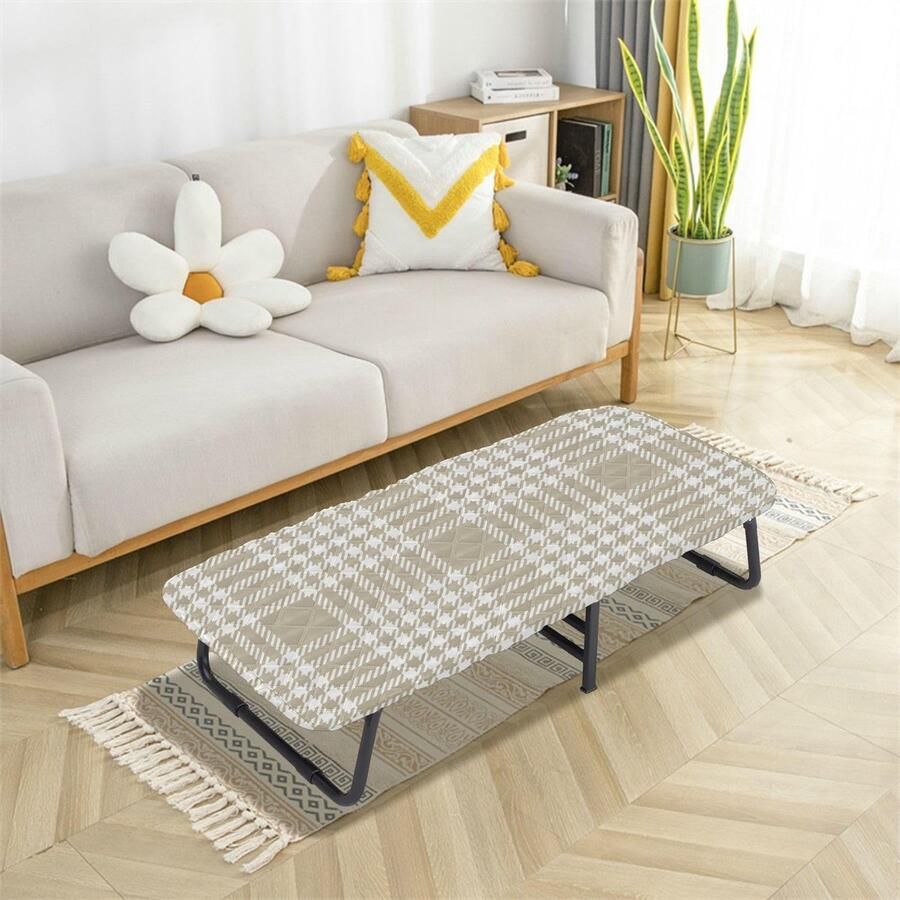 Senza Marchio Bruin Taupe Buffalo Plaid Kids Reizen Bed Laken Waterdicht Kinderbedlaken voor Baby Reizen Bed voor Kinderen Slaapbank 50 x 25' (Bed Niet Inbegrepen)