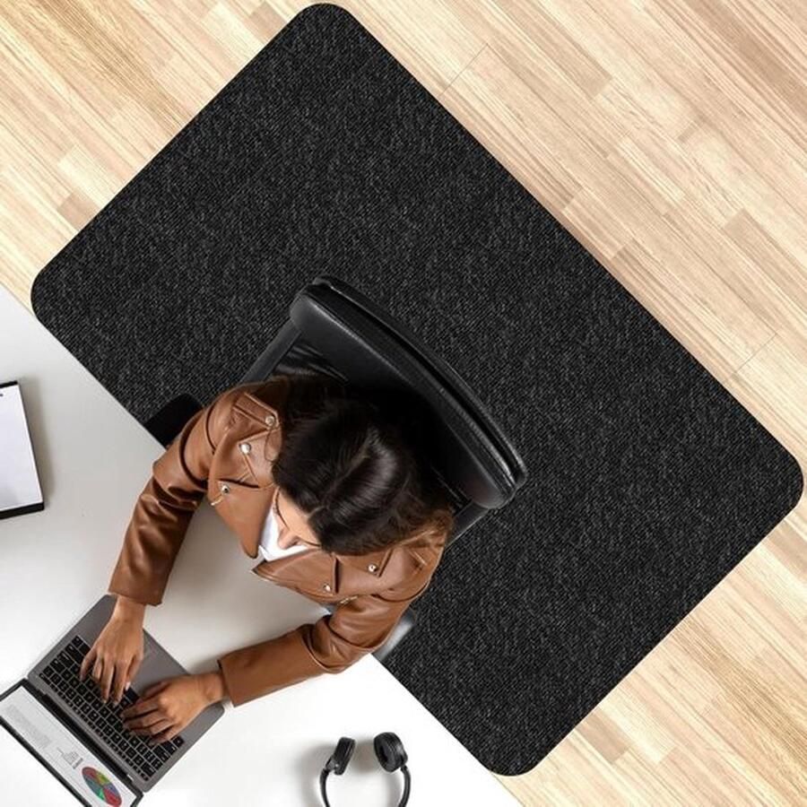 Senza Marchio Bureaustoel Onderlegger 90 x 140 cm Vloerbeschermingsmat Parket Harde Vloeren Absorberend Krasbestendig Vloerbeschermer