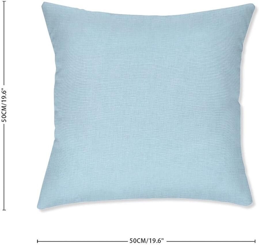 Senza Marchio BYRON HOYLE BABY BLAUW Kleur Waterdichte Gooi Kussenhoes Pack van 2 Outdoor Kussenhoes Outdoor Decoratieve Kussensloop voor Tuin Patio Tent Bank housewarming cadeau 50x50cm