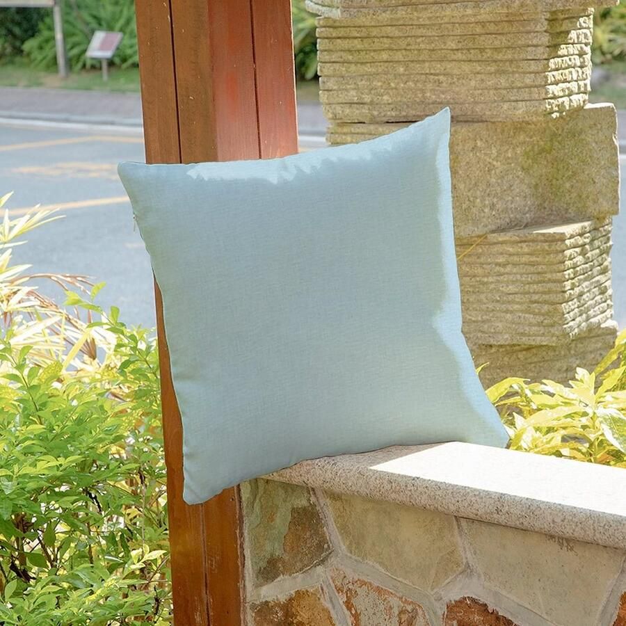 Senza Marchio BYRON HOYLE BABY BLAUW Kleur Waterdichte Gooi Kussenhoes Pack van 2 Outdoor Kussenhoes Outdoor Decoratieve Kussensloop voor Tuin Patio Tent Bank housewarming cadeau 55x55cm