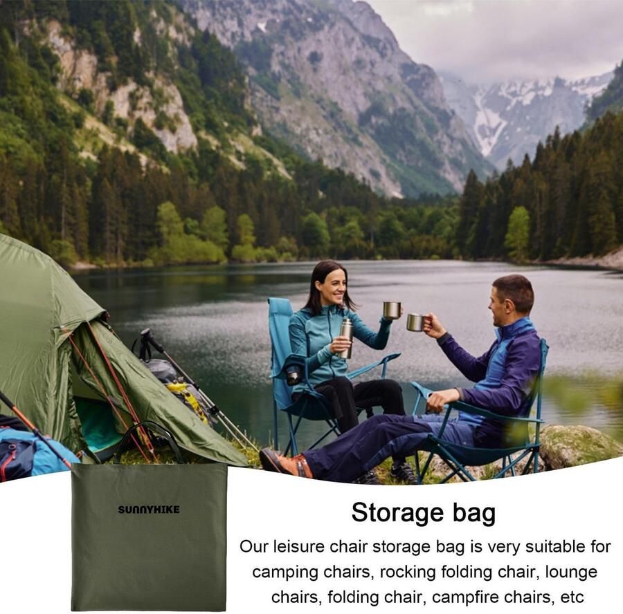 Senza Marchio Campingstoelvervanging waterdichte zitzak opvouwbare campingstoelen voor volwassenen lichte draagbare campingstoeltas om te wandelen