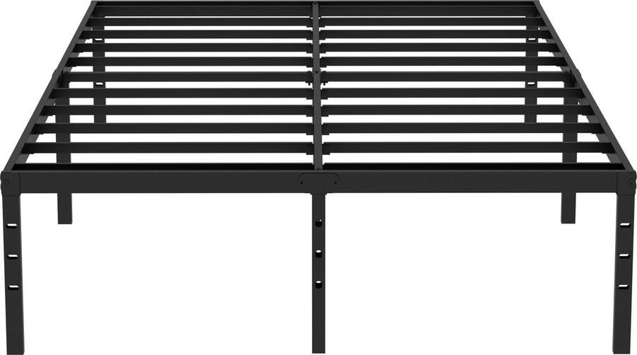 Senza Marchio Caplisave Full Size High Metal Platform Bed Frame Max 1200 lbs Heavy Duty Metalen Lat Ondersteuning 35 cm Onderbed Opslag Eenvoudige Montage Geen BoxSpring Nodig Zwart