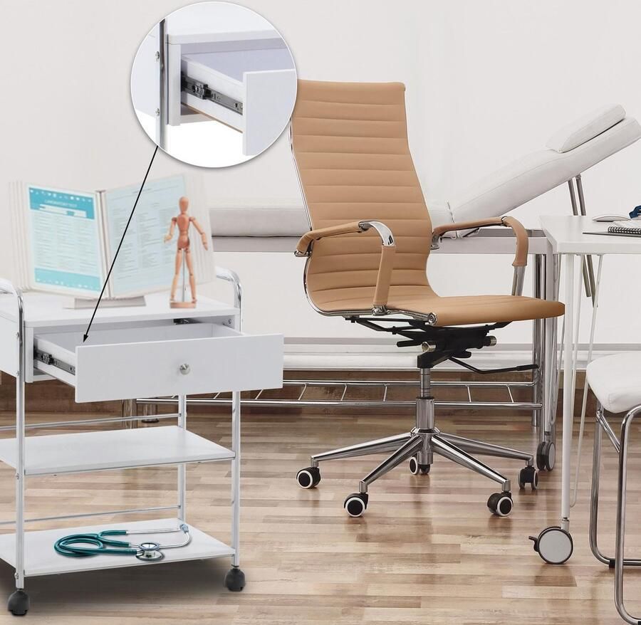 Senza Marchio CLP Werkwagen PL912 Kleur:wit