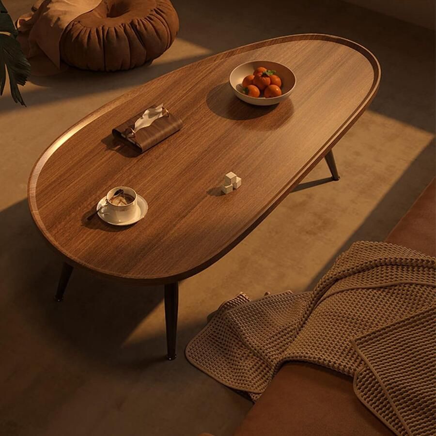 Senza Marchio Coffee Table Nesting Set of 2 Modern Center Tables End Table Side Table Round Table for Living Room Easy Assembly