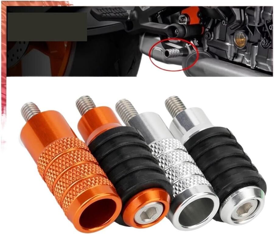 Senza Marchio Compatibel met 790 890 R 2019-2022 Achterrempedaal Schakelhendel Teenpennen Motorfietsaccessoires Voetsteun Stapplaatafdekking(Brake Pedal Sliver)