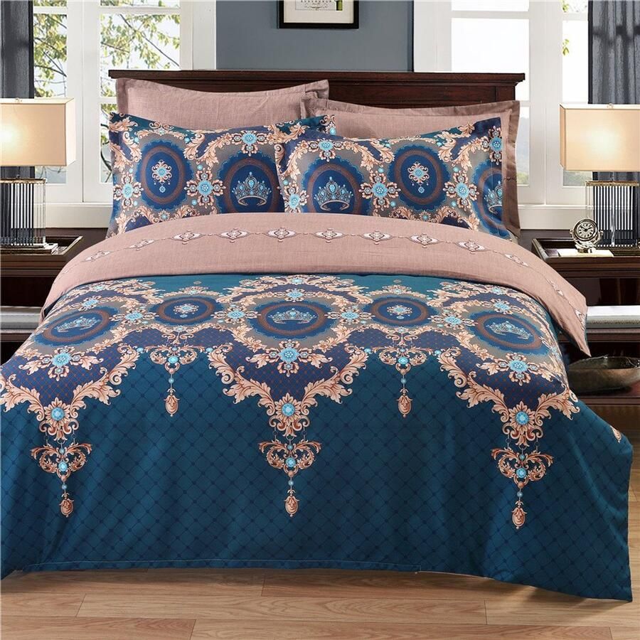 Senza Marchio Dekbedovertrek Polyester Microvezel Kussensloop Bedding Digitale Print Quilt Case Single Double King Size Bedding Slaapkamer Daybed