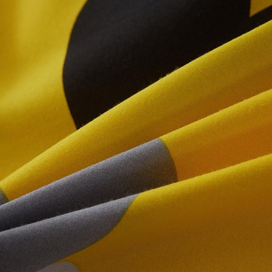 Senza Marchio Dekbedovertrek Set Kussenslopen Omkeerbare Quilt Bedding Set Polyester Kleurrijke Geometrische Plaid & Streep Digitale Print Quilt Case Single Size Bedding Slaapkamer Daybed Home Textiel 3-delig