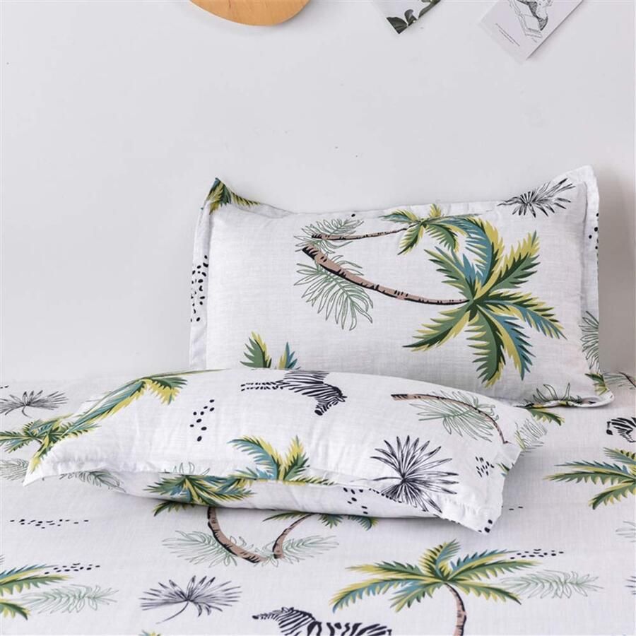 Senza Marchio Dekbedovertrek Sets 3pcs Morbuy Animal Cartoon Bedrukte Dekbedovertrek met Rits + 2 Kussenslopen voor Double King Eenpersoonsbed Microvezel Bedding Set Quilt Cover Sets - Foto 2