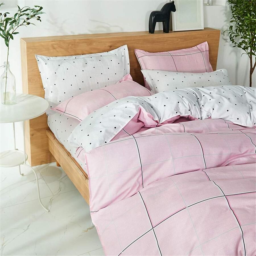 Senza Marchio Dekbedovertrekset 3 stuks Morbuy Elegant Klassiek Bedrukt Dekbedovertrek met Rits + 2 Kussenslopen voor Tweepersoons Koning Eenpersoonsbed Microvezel Bedding Set Quilt Cover Sets - Foto 2