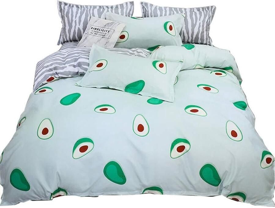 Senza Marchio Dekbedovertrekset set 3-delig Morbuy LovelyPrintdekbedovertrekset voor tweepersoonsbed kingsize eenpersoonsbed 1 dekbedovertrek 2 kussenslopen