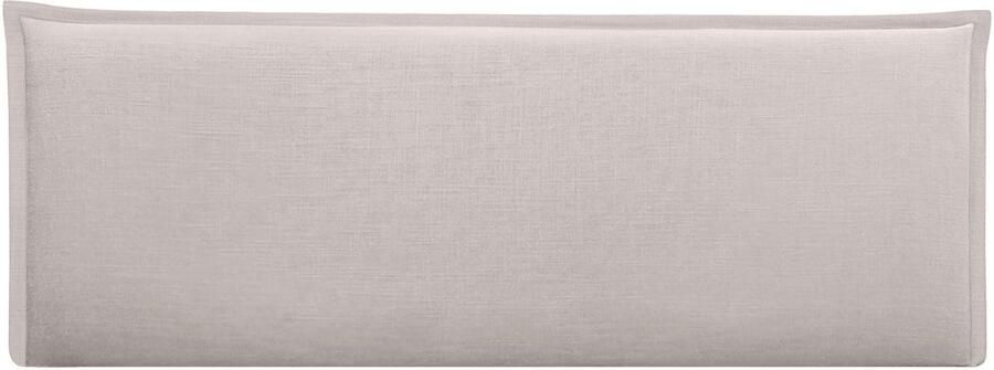 Senza Marchio DHOME effen hoofdeinde van natuurlijk linnen met biezen voor bed slaapkamer modern trending (beige 145 cm (voor bedden van 120 135 140 cm))