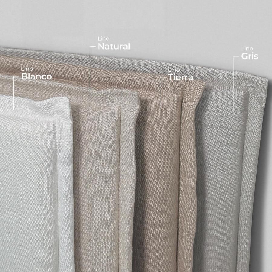 Senza Marchio DHOME effen hoofdeinde voor bed van natuurlijk linnen met biezen slaapkamer modern trending beige 160 x 105 cm met poten (voor bedden van 150 160 cm)