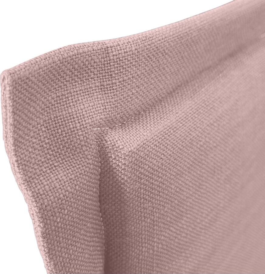 Senza Marchio DHOME Hoofdeinde van natuurlijk linnen met gevoerde hoofdeindrand modern bed top trend (lichtroze 160 x 105 cm met poten (bed 150 160)