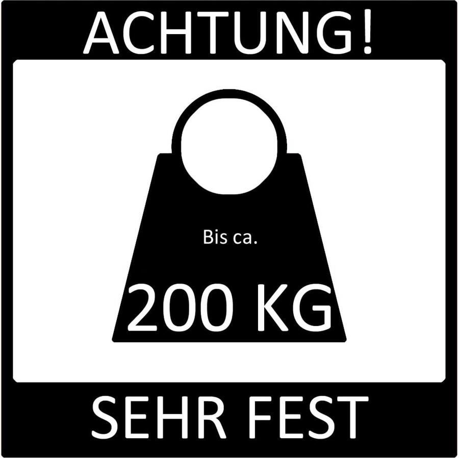 Senza Marchio Dibapur R45H6 koudschuimmatras zeer stevig tot ca. 200 kg dubbele overtrek totale hoogte ca. 25 cm (90 x 190 cm)
