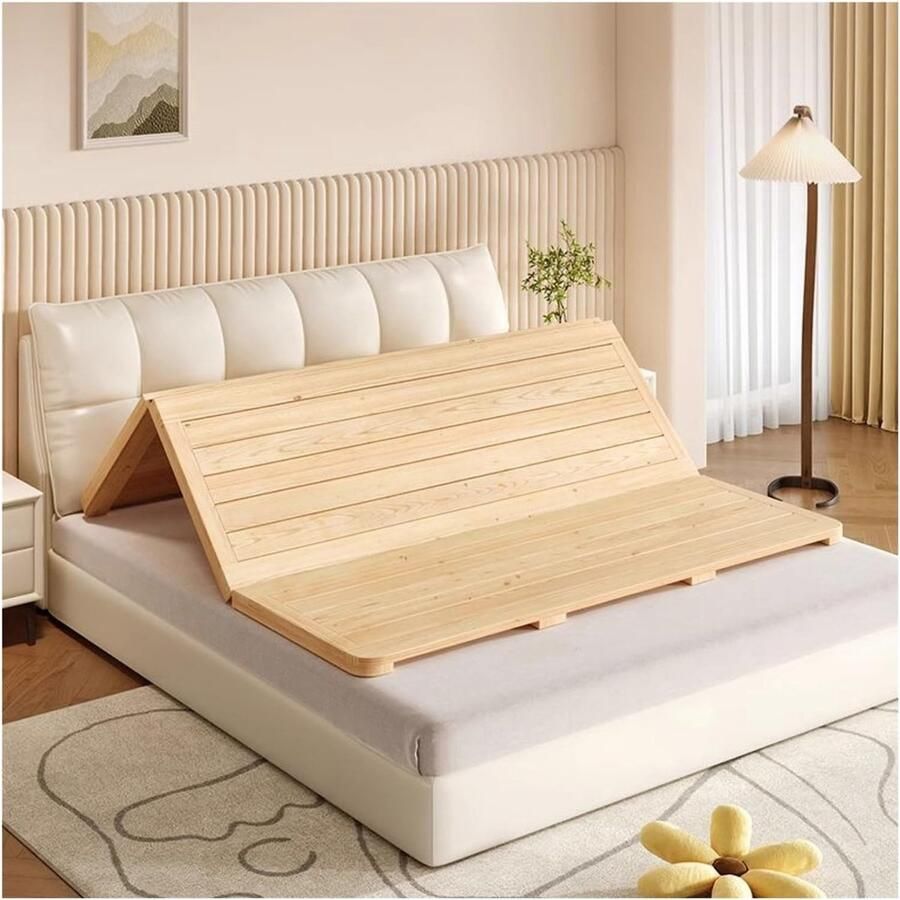 Senza Marchio LOWBDGFU Bedlatten draagbaar opvouwbaar bed bunkieplank bedlatten twin full queen kingsize opvouwbare bedbodem 100 x 199 9 cm 190 200 cm lengte houten latten voor ondersteuning en comfort
