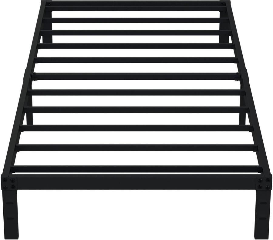 Senza Marchio EMODA 10 Inch Twin XL Bedframes Geen BoxSpring Nodig Heavy Duty XL Twin Metal Platform Bedframe Geluidsvrij Eenvoudige Montage Zwart
