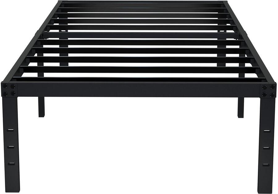Senza Marchio EMODA 16 Inch Twin XL bedframes geen boxspring nodig Heavy Duty stevig metalen platform bedframe geluidsvrij eenvoudige montage zwart