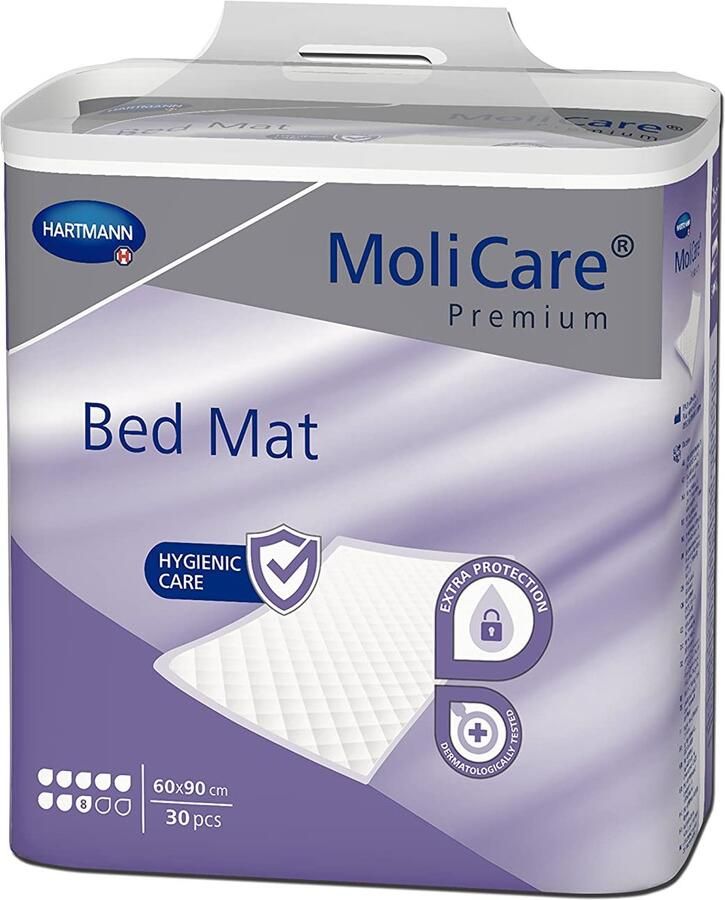 Senza Marchio Empapador Molicare Bed Mat 8G 60 x 90 cm 1 verpakking met 30 stuks