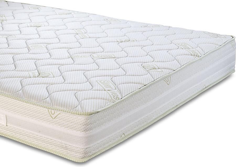 Senza Marchio Evergreenweb matras voor tweepersoonsbed 160 x 200 cm 25 cm traagschuim orthopedische matras middelgrote plaat 4 D massage 7 zones overtrek afneembaar wasbaar + paar kussens gratis