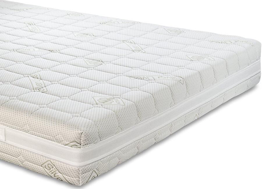 Senza Marchio EvergreenWeb Matras voor tweepersoonsbed 160 x 200 cm traagschuim hoogte 20 cm orthopedisch met medisch apparaat waterfoam Air 7 zones zomerzijde winter afneembare stof + 2 gratis kussens voor bed