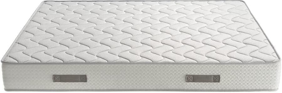 Senza Marchio Evergreenweb matras voor tweepersoonsbed 180 x 200 cm orthopedisch middelstevig gedifferentieerd ademend hypoallergeen antibacterieel en mijtdicht 1 kussen in geheugenstijl