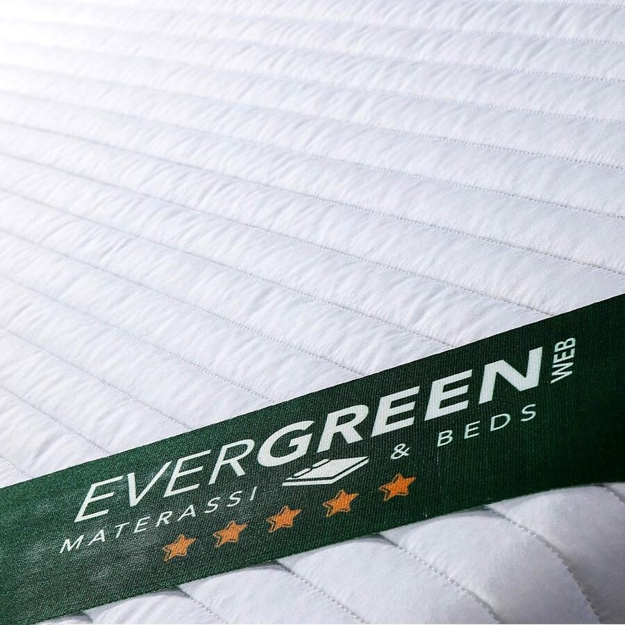 Senza Marchio Evergreenweb matras waterfoam Alto 20 cm met kussen van traagschuim orthopedisch SFODERABILE effect massage stof Antiacaro ideaal voor alle netten en bedden Sleepy