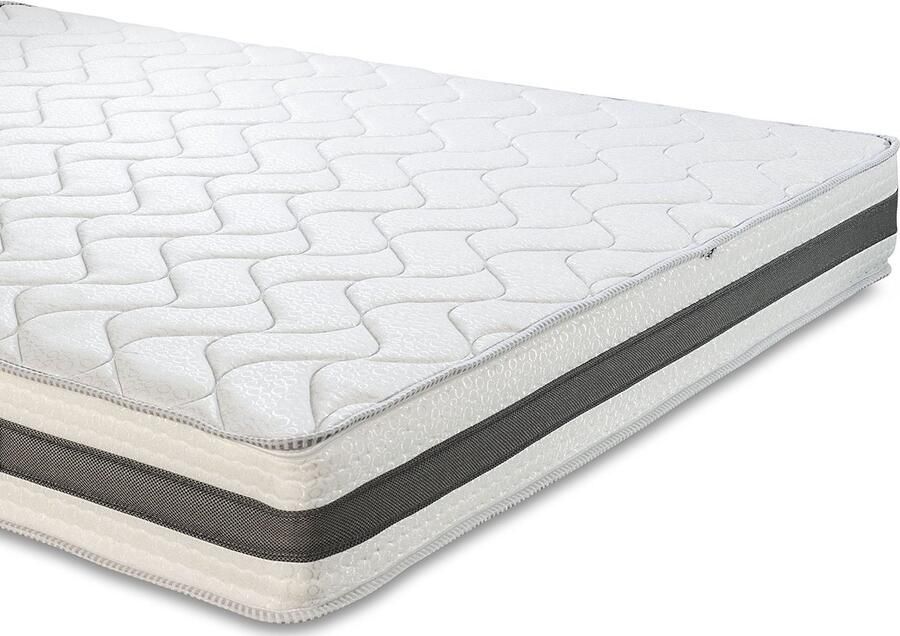 Senza Marchio Evergreenweb – tweepersoonsbed matras 160 x 190 cm hoogte 20 cm met stalen en waterschuim veren met paar geheugenkussens orthopedisch tegen harde rugpijn extra comfort voor alle bedden
