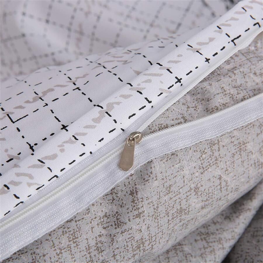 Senza Marchio Fansu Dekbedovertrek Bed Laken Set 4-delig Super Zacht 100% Microfiber Easy Care Chic Leuke Dierenprint Beddengoed met Flat Sheet Dekbedovertrek Kussenslopen (150x200cm-1.5M geweien)