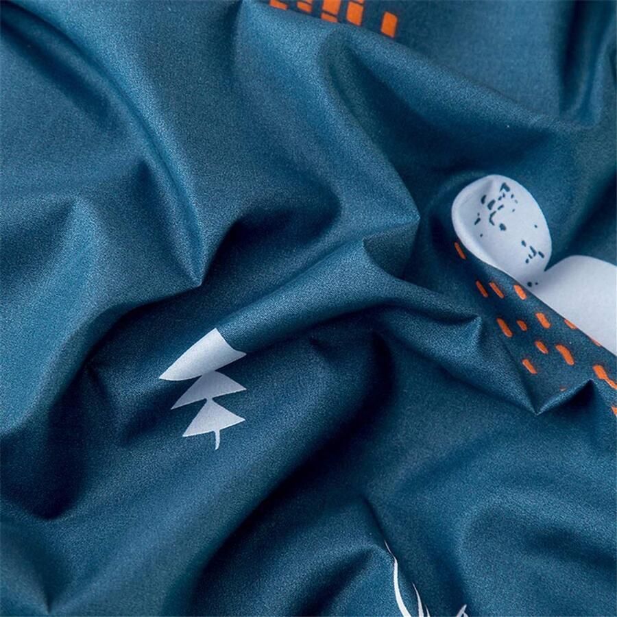 Senza Marchio Fansu Dekbedovertrek Set Animal Cartoon Print Beddengoed Sets voor jongen meisje Dubbele King Eenpersoonsbed 4 Stuk Dekbed Set 2 x Kussenslopen 1 x Dekbedovertrek 1 x Flat Sheet (Single-135x200cm IJsbeer)