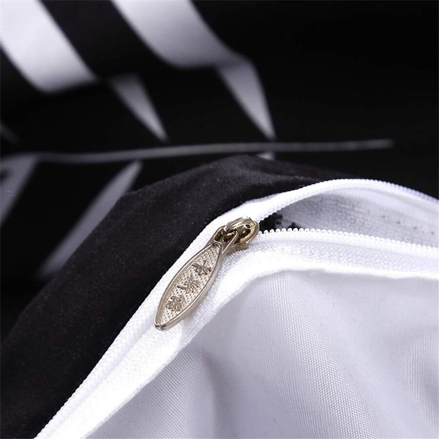 Senza Marchio Fansu Dekbedovertrek Set Beddengoed Sets voor Dubbele King Eenpersoonsbed 4 Stuk Dekbedovertrek Set 2 x Kussenslopen 1 x Dekbedovertrek 1 x Flat Sheet (Double-200x200cm Zwarte bladeren)