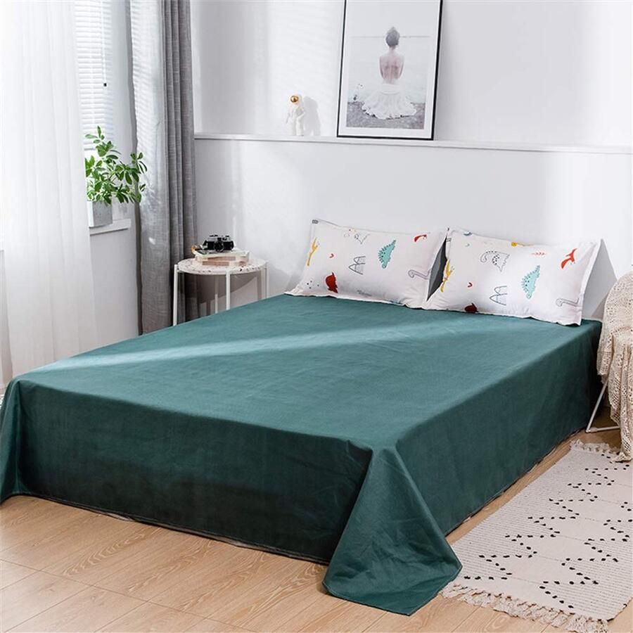 Senza Marchio Fansu Dekbedovertrek Set Beddengoed Sets voor Dubbele King Eenpersoonsbed 4 Stuk Dekbedovertrek Set 2 x Kussenslopen 1 x Dekbedovertrek 1 x Flat Sheet (Double-200x200cm Dinosaur wit)