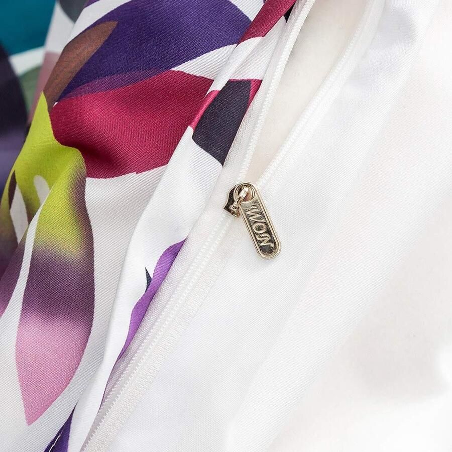 Senza Marchio Fansu Nordic Bedding Set Plant Gedrukt Dekbedovertrek Set Quilt Case Kussensloop Jongens Meisjes Slaapkamer Microfiber Dekbedovertrek Set voor Dubbel King Eenpersoonsbed (Multicolor 200x200cm)