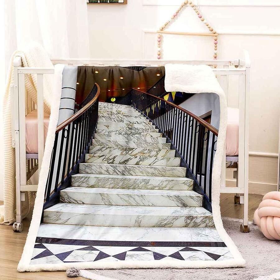 Senza Marchio FHOIDM Deken Flanellen Deken 3D Kleur Graffiti Art Fleece Gooi Deken voor Baby Kind Volwassenen Zacht Gezellig Pluche Beddengoed Bank Deken Home Decor Dekens Kantoor Deken Nap Deken 130x150 cm