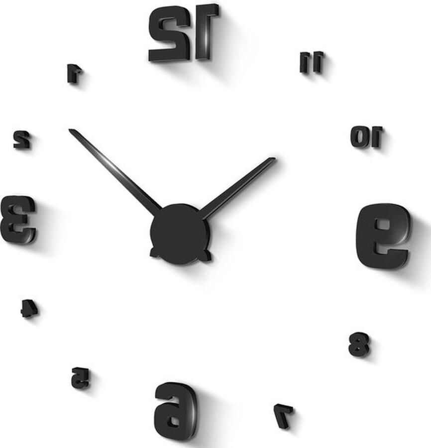 Senza Marchio Flat Mute Decor Wall Clock Home Office Gift Restaurant and Hotel Wall Decoration Living Room Design