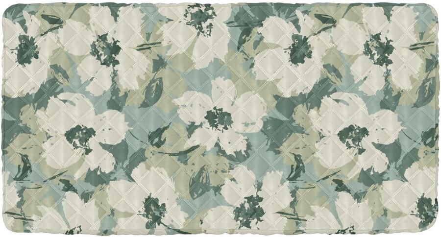 Senza Marchio FRODOTGV Groene bloemen peuter luchtmatras laken zacht en comfortabel kinderbedlaken voor kinderen opvouwbaar bed voor peuters baby reizen 50 'x 25' (bed niet inbegrepen)