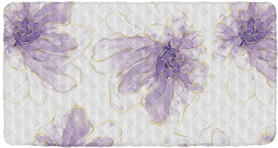 Senza Marchio FRODOTGV Moderne paarse bloemen peuter luchtmatras laken wasbaar kinderbedlaken voor peuter bed matras voor peuters baby slapen 50 x 25' (bed niet inbegrepen)