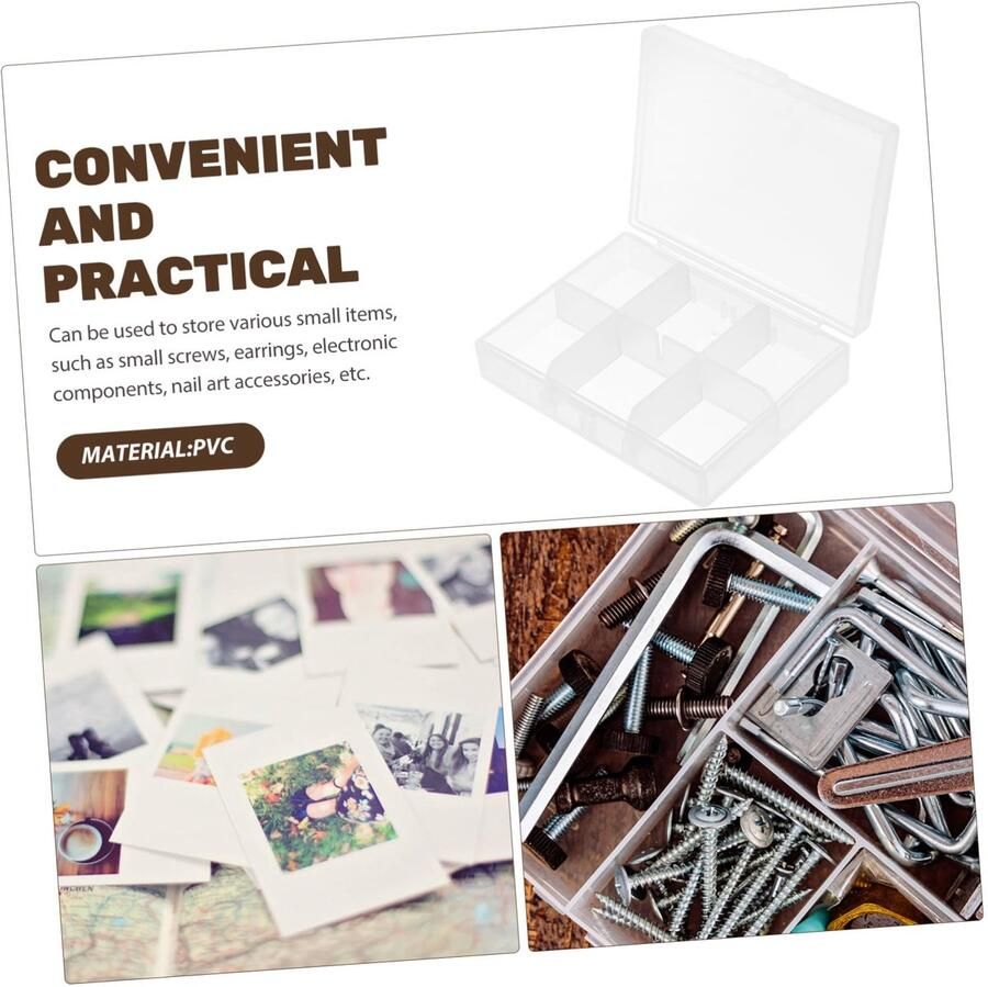 Senza Marchio Generic 2 Stuks Schaduw Index Kaart Organisator Duidelijke Bank Ultra Kijk Dozen Houder Oefening Organisatoren Sticker Foto Bewaarder Verpakking Opbergen Explosie Dressoir Krat Papier Pvc