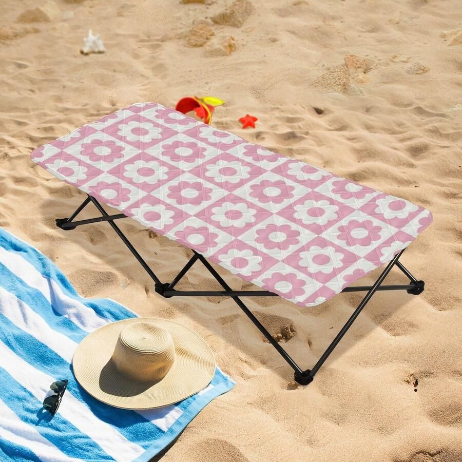 Senza Marchio Geometrische bloem geruite tartan draagbare peuter laken waterdicht kinderbedlaken voor wieg beddengoed set voor kleine ruimtes baby reizen 50 ' x 25' (bed niet inbegrepen)