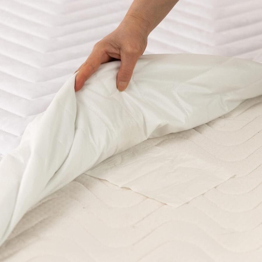 Senza Marchio Gewatteerde waterdichte RV korte kingsize matrasbeschermer pad voor 72 x 75 of korte kingsize bed elastische zak hoeslaken stijl matras topper cover