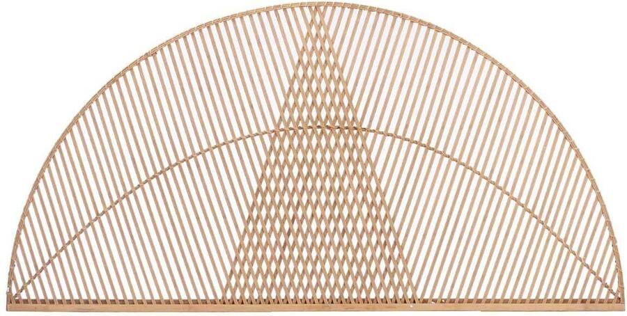 Senza Marchio Gift Decor Hoofdeinde voor bed driehoekig bruin rotan 160 x 80 5 x 2 cm